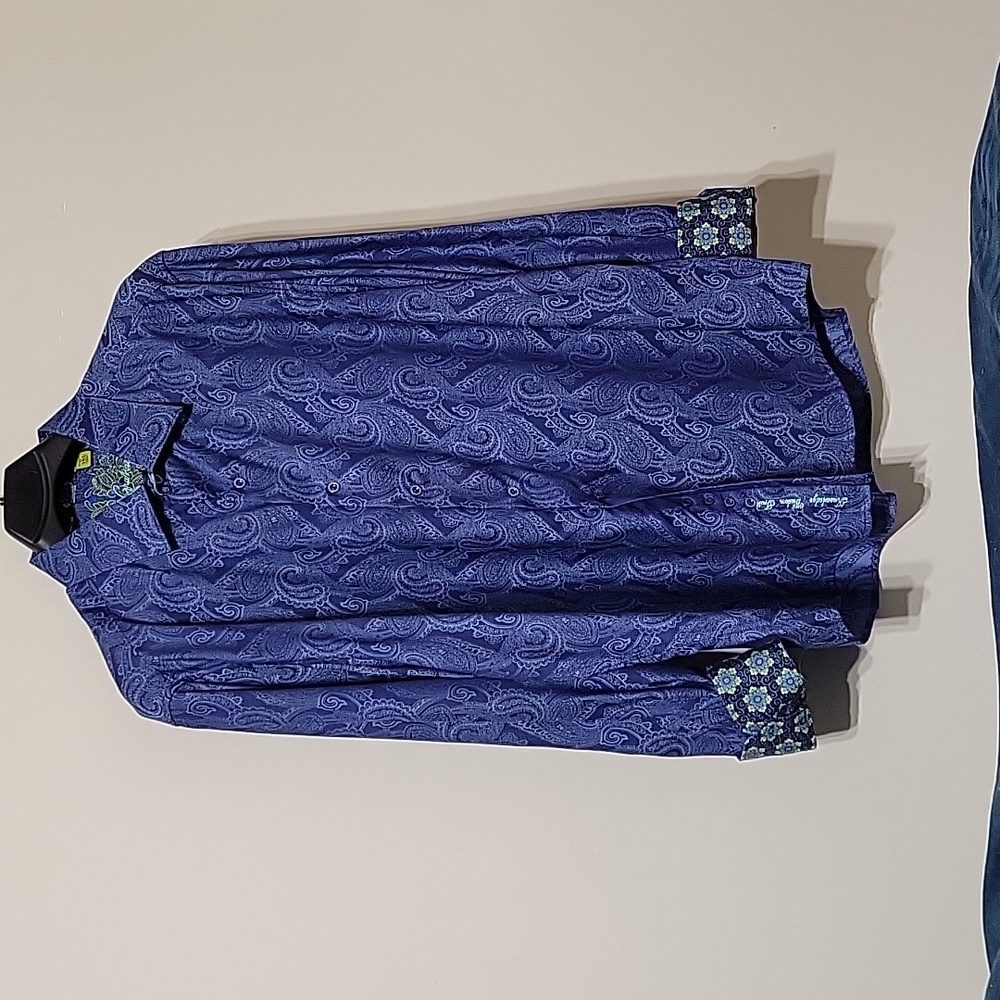 Robert Graham long sleeve dress shirt size 3XL